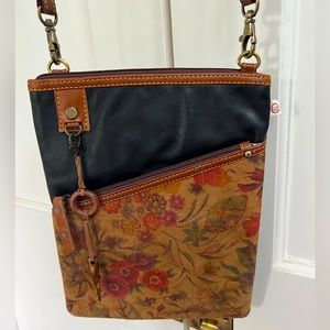 Vaan & Co upcycled genuine leather small crossbody purse